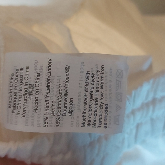 NWT J Crew Linen Blend Elastic/Drawstring Waist Pants Ivory Size 14 - Picture 7 of 7